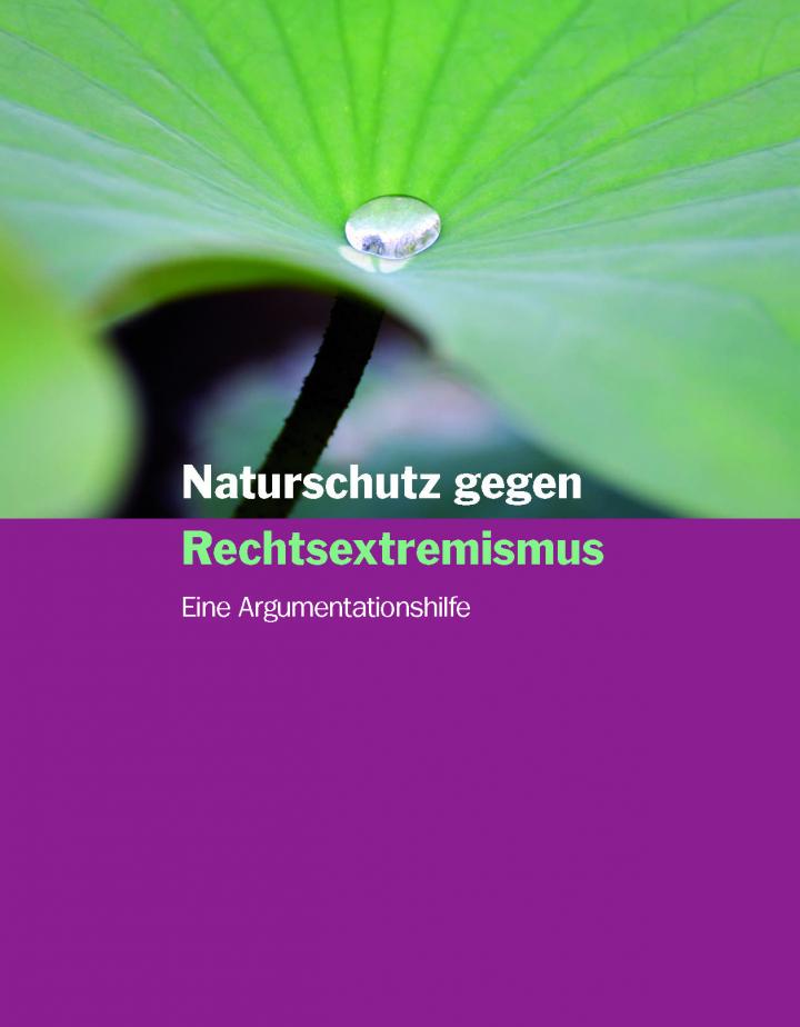 Cover-Abbildung "Naturschutz gegen Rechtsextremismus", Landeszentrale für Umweltaufklärung Rheinland-Pfalz