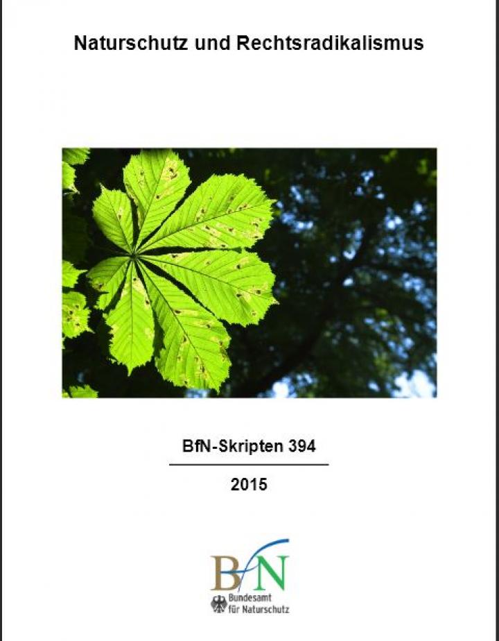 Cover-Abbildung "Naturschutz und Rechtsradikalismus", BfN-Skript