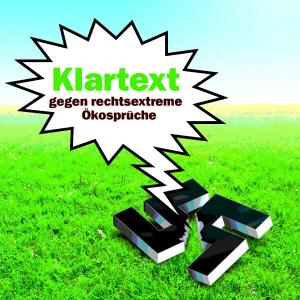 Cover-Abbildung "Klartext gegen rechtsextreme Ökosprüche"